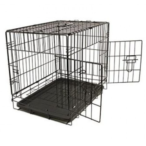 Pet Champion Deluxe 36 Inch Folding Portable 2-Door Wire Pet Crate