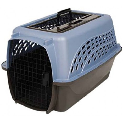 Petmate Medium 2-Door Top Load Pet Kennel Blue