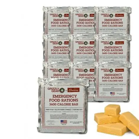 10. Grizzly Gear Emergency Food Rations
