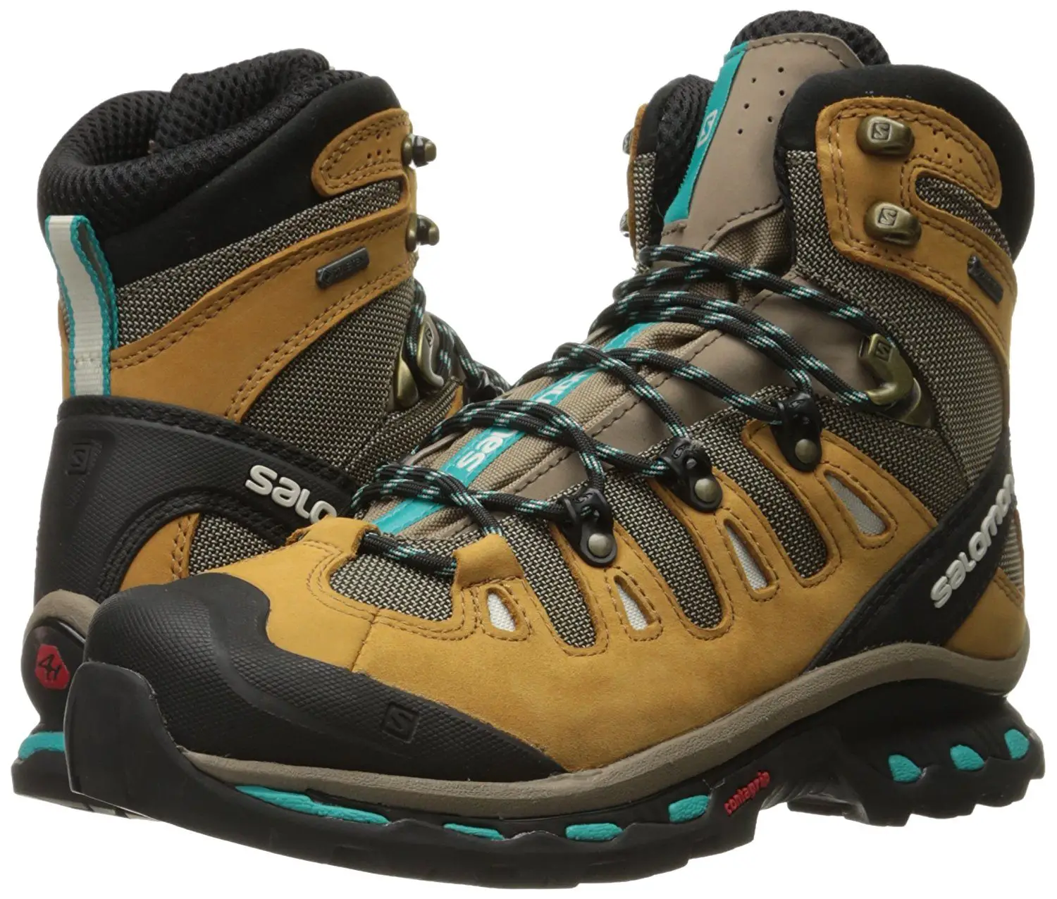 A pair of Salomon Quest 4D 2 GTX hiking boot