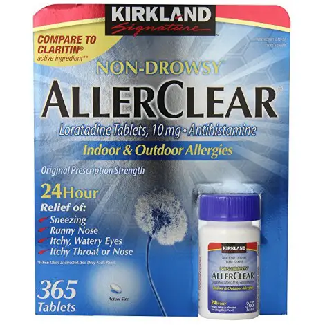 3. Kirkland Non-Drowsy Tablets