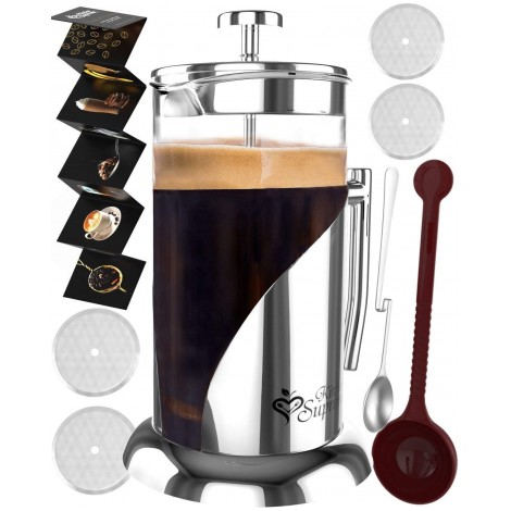 10 Best French Press Coffee Makers Reviewed In 2022 TheGearHunt   Kitchen Supreme French Press Coffee Maker Best French Press Coffee Makers Custom470x470 