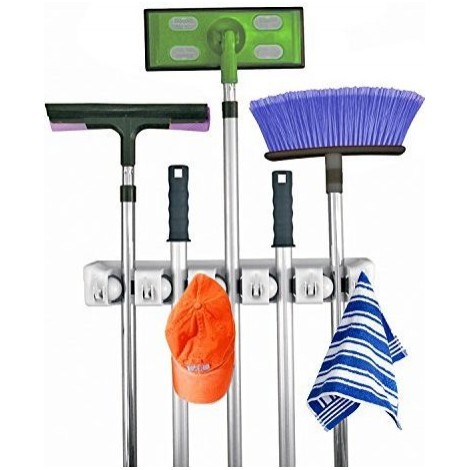 1. Mop and Broom Organizer
