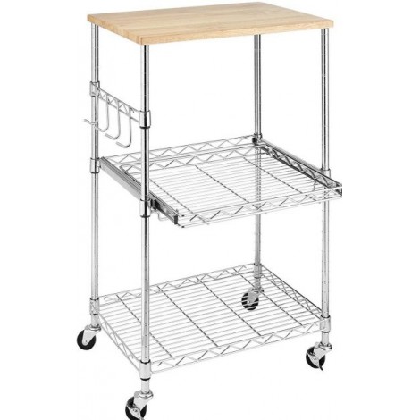 2. Whitmor Microwave Cart