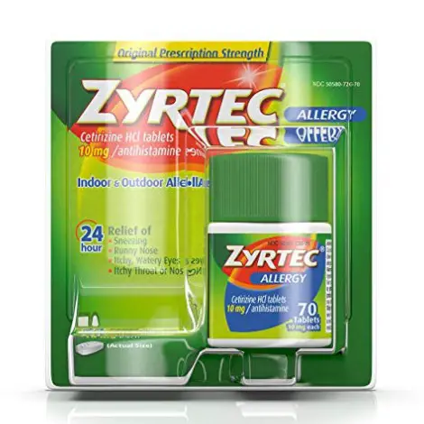 7. Zyrtec Tablets