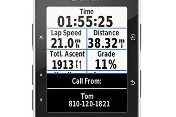 An in-depth review of the Garmin Edge 520 displays multiple metric information on the display screen.