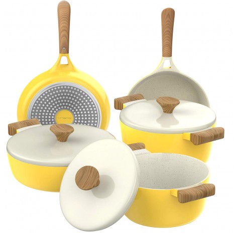 Vremi 8 Piece Ceramic Nonstick 