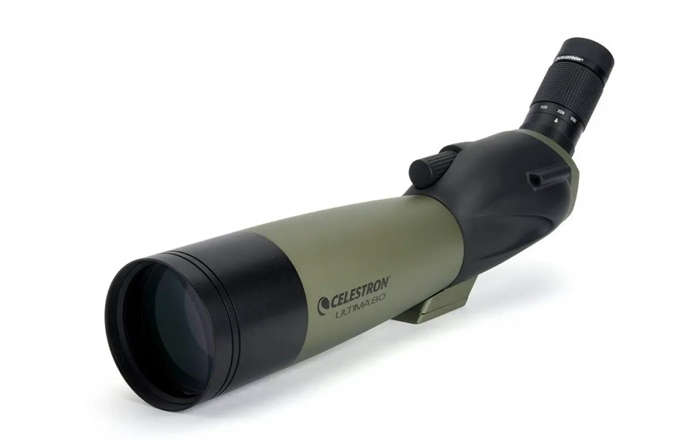 The Celestron Ultima 80 oggers a 45 degree viewing angle.