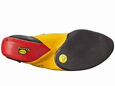 La Sportiva uses Vibram XS Edge rubber for its aggressive climbing shoe