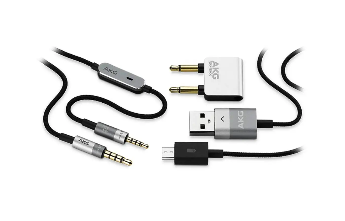 Accessories include charging cable, flight adapter, and one-button remote detachable cable. 