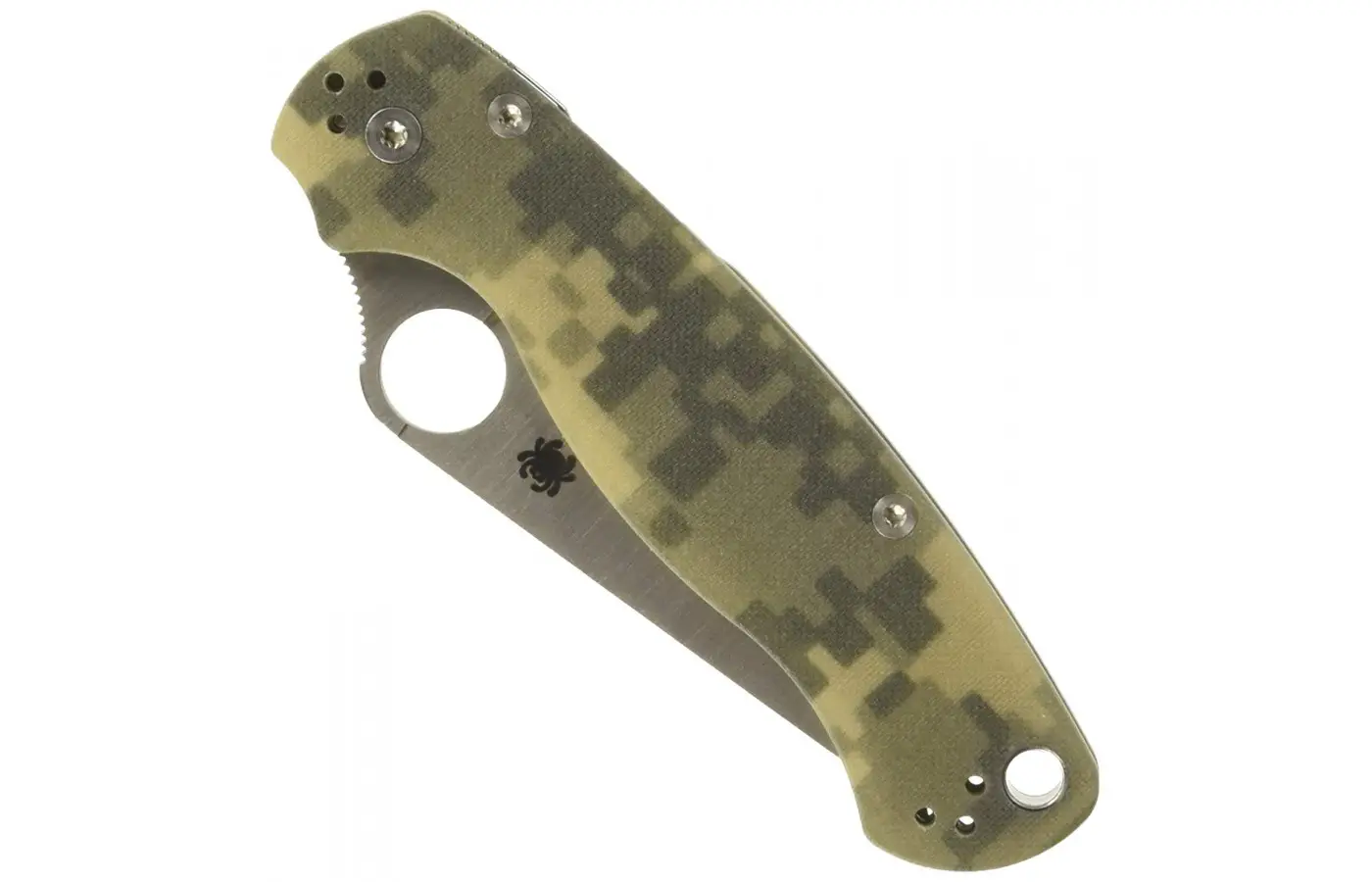 The larger than normal Spydie hole permits opening with gloves.