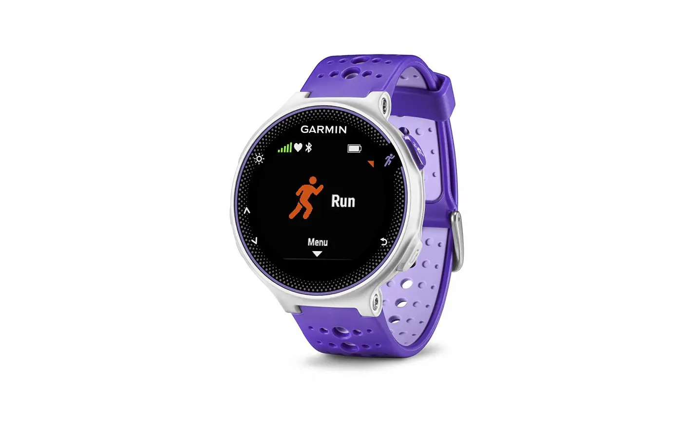 Runners who are training for a race, half marathon, full marathon, or 10K use the Forerunner 230 watch. 