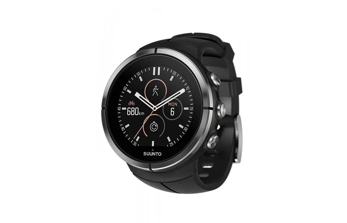 The watch is water resistant up to 100 meters.