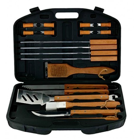 Mr. Bar-B-Q 94001X 18-Piece Stainless-Steel BBQ Tools Set