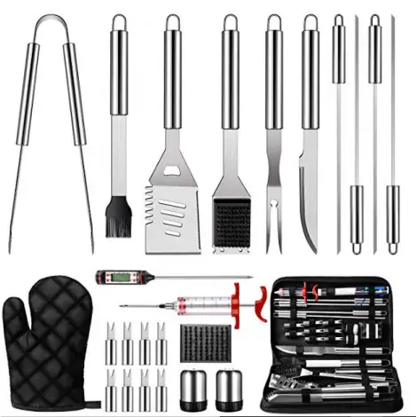 OlarHike 25PCS BBQ Grill Accessories Tools Set