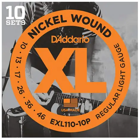 D’Addario XL Nickel Wound Electric Guitar Strings