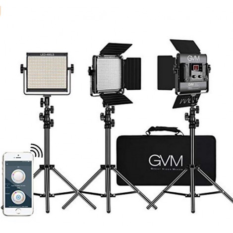 GVM 3 Pack LED Video Lighting Kits