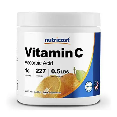 Nutricost Pure Ascorbic Acid Powder (Vitamin C)