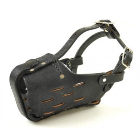 Redline K9 Leather Dog Muzzle