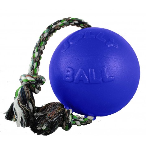 Jolly Pets Romp-N-Roll Ball Dog Rope Toy