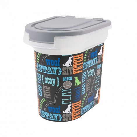 Paw Prints Wordplay Dog Food Container