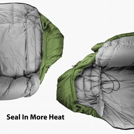 outdoor vitals summit down sleeping bags heat