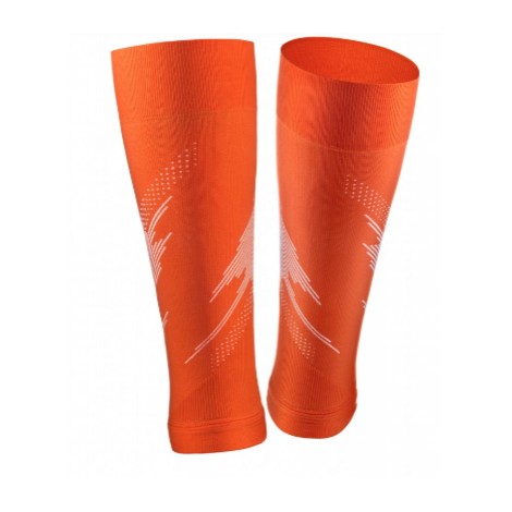 rockay blaze calf compression sleeve winter running gear orange