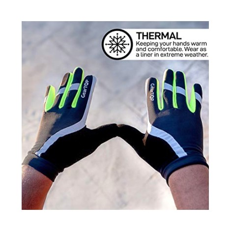 GearTOP Running Gloves Reflective Running Gear