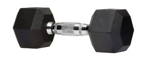 AmazonBasics Rubber Encased Hex Dumbbell