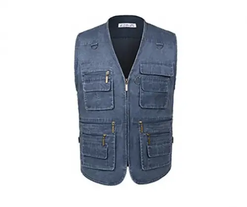  Eidlvais Men's Multi-Pockets Vest