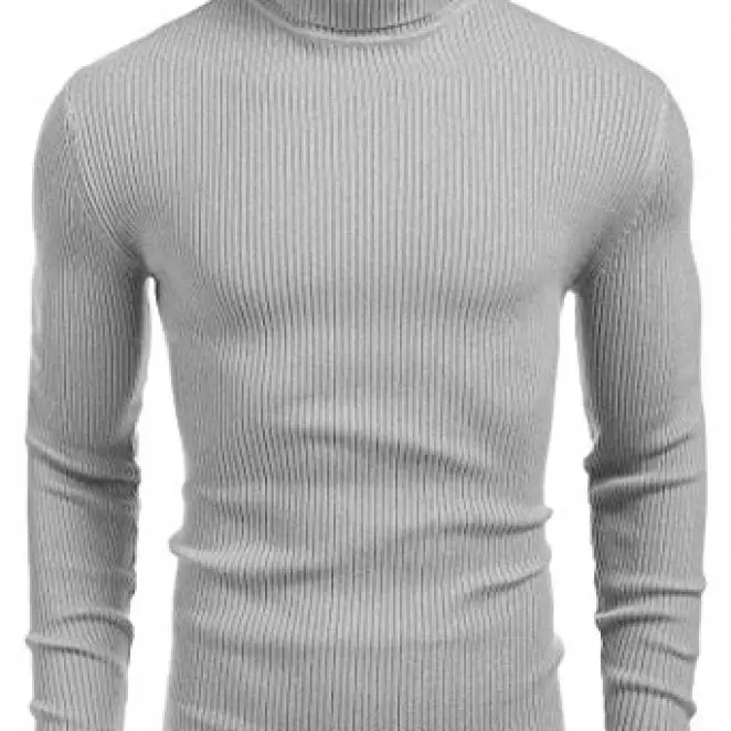 Coofandy Ribbed Slim Fit Knitted