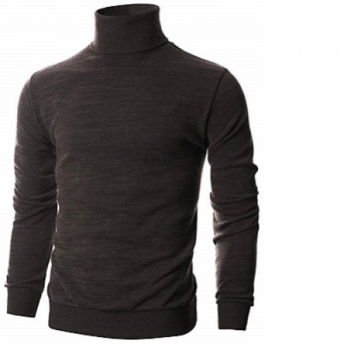 Ohoo Men's Slim Fit Turtleneck