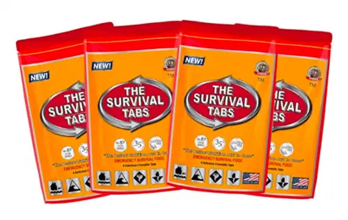 Survival Tabs 8-Day Food Supply 96 Tabs Emergency Food Replacement Disaster Preparedness