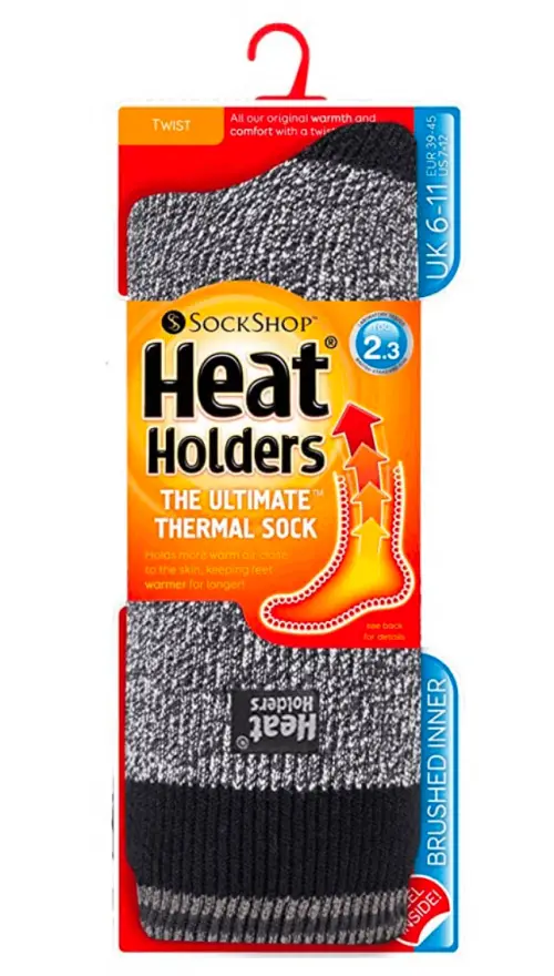 Heat Holders - Mens Thick 2.3 TOG Winter Warm Original Twist Thermal Crew Socks 2