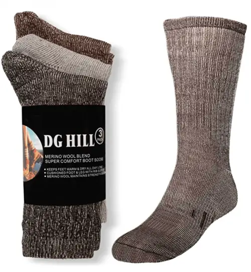 DG Hill 3 Pairs 80% Merino Wool Socks  2