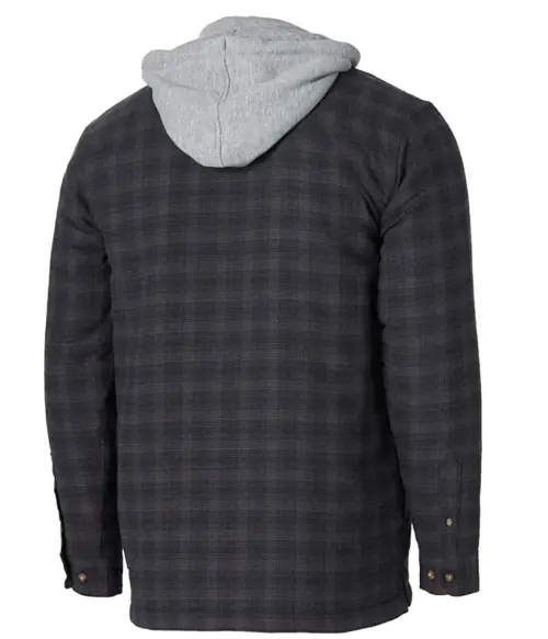 Wrangler Riggs Workwear Men’s Hooded Flannel Work Jacket  2