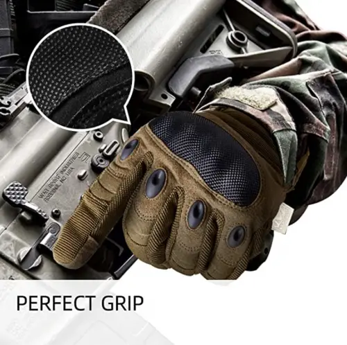 FREETOO Tactical Gloves Military Rubber Hard Knuckle Outdoor Gloves for Men Full Finger Gloves
